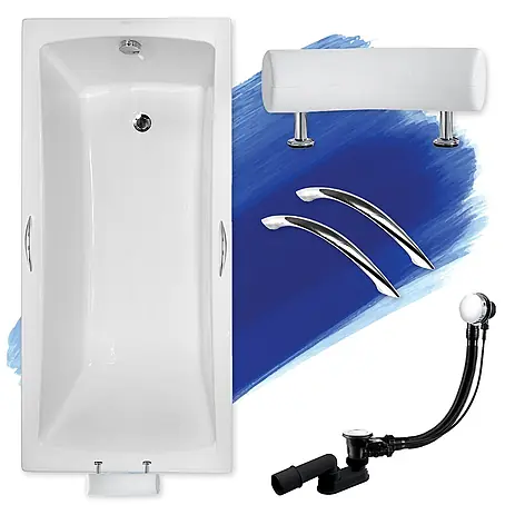 Bad Land  Badewanne OPTIMA PREMIUM Acryl-Eckwanne 160 x 70 cm Weiß