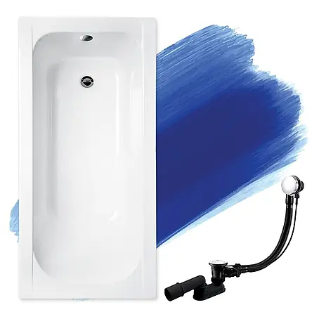 Bad Land  Badewanne CONTINEA Acryl-Eckwanne 140 x 70 cm Weiß
