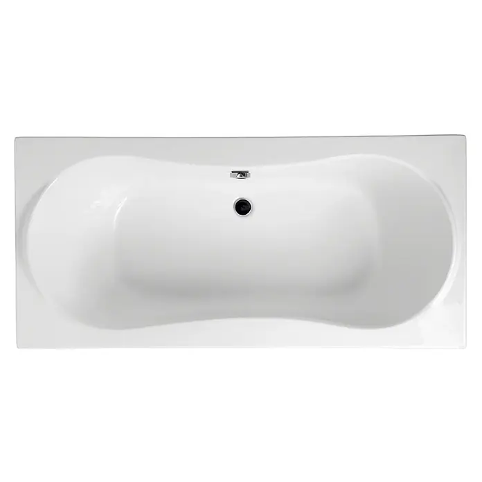 Bad Land Badewanne LONG Acryl-Eckwanne 170 x 80 cm Weiß - 170 x 80 cm, Sanitäracryl, Weiß - Weiße, ergonomische Acrylbadewanne mit zentralem Abfluss und Überlauf.
