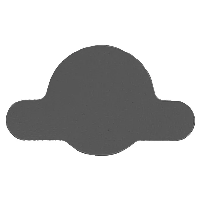 M.Pascual Tapón embellecedor - Antracita, 4 ud., Pegado - Etiqueta plana gris oscuro y texturizada, con forma de nube.