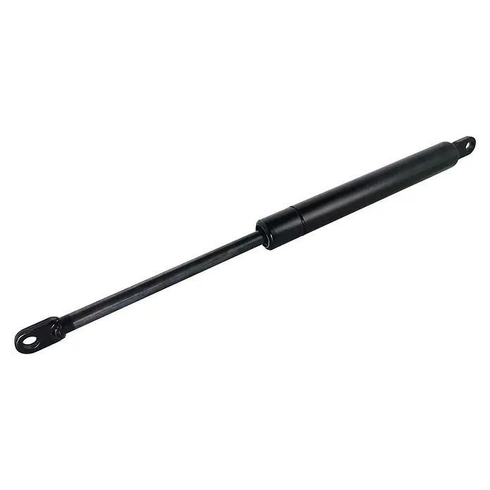 M.Pascual Soporte de tapa - 1.150 N, Apto para: Camas con canapé - Amortiguador de gas negro con vástago extendido y accesorio de ojal.