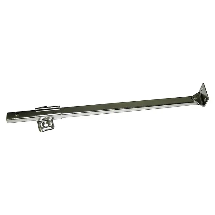 M.Pascual Soporte de tapa - Largo: 167 mm, Específico para: Puertas elevables - Brazo metálico plateado para tapa con escuadra y mecanismo deslizante para soporte ajustable.