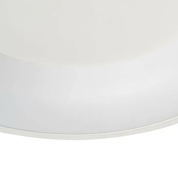Lucande Deckenleuchte Samvel - L x B x H: 38,4 x 38,4 x 8,6 cm, weiß / opal - Weiße runde LED-Deckenleuchte mit glattem, lichtdurchlässigem Diffusor.