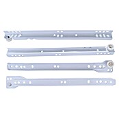 Guía para cajones (22 mm - 300 mm, Blanco, 2 ud., Extracción parcial) | BAUHAUS
