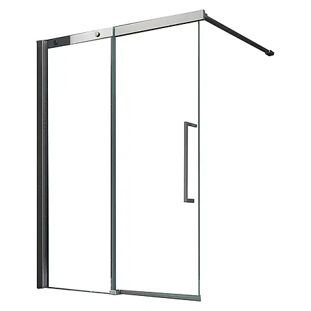 Glasdeals  Badewannenaufsatz Badewannenaufsatz DOZE 140 x 150 cm 6 mm ESG Klarglas Schiebetür