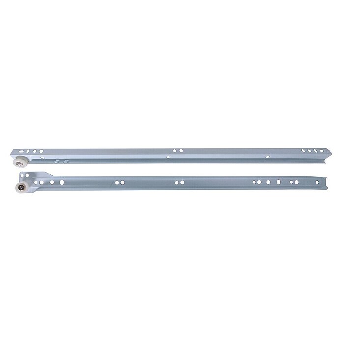 Guía para cajones (22 mm - 500 mm, Blanco, 2 ud., Extracción parcial) | BAUHAUS