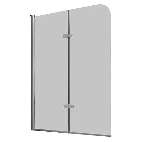 Glasdeals  Badewannenaufsatz Badewannenaufsatz BREASE 100 x 140 cm 6 mm ESG Klarglas faltbar
