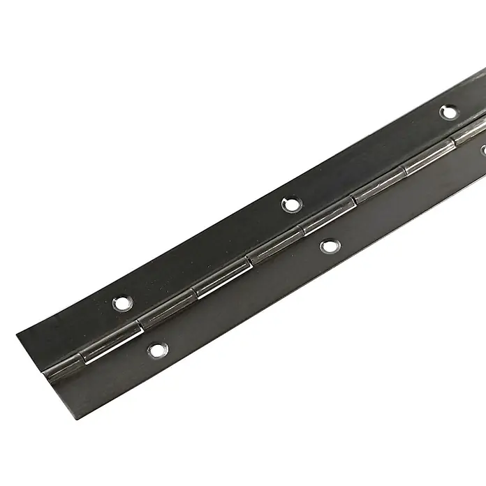 M.Pascual Bisagra de piano - L x An: 960 x 32 mm, Acero inoxidable - Bisagra continua de piano de metal cepillado con agujeros pretaladrados.