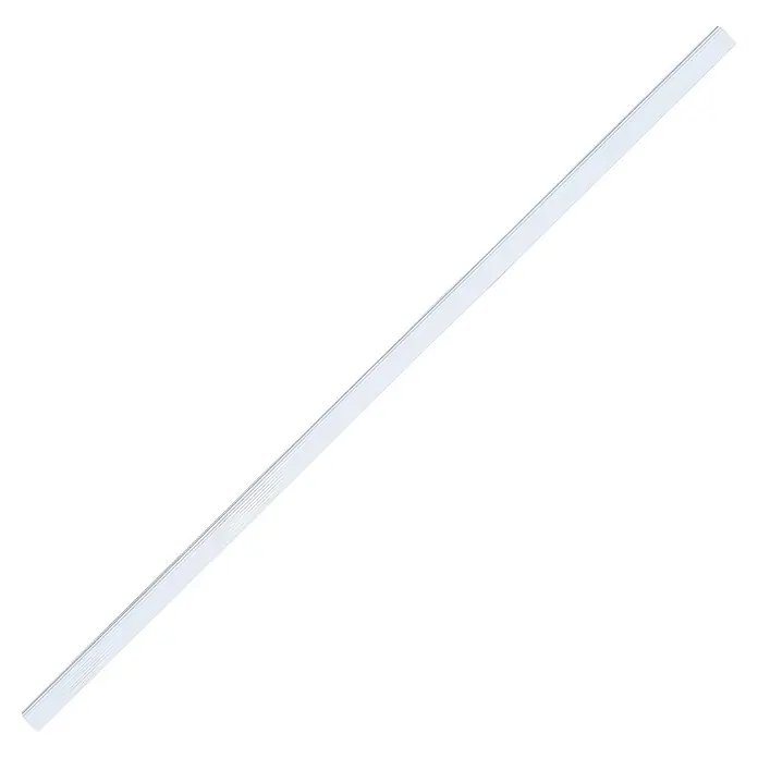 M.Pascual Barra para ropa estriada - Largo: 1.000 mm, Blanco, Ovalada - Larga tira de perfil rectangular blanca.