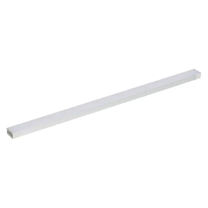 Prios LED-Unterbauleuchte Esbena - L x B x H: 40 x 2 x 1,2 cm - Weißes Aluminium-LED-Linearlicht mit mattierter Abdeckung.