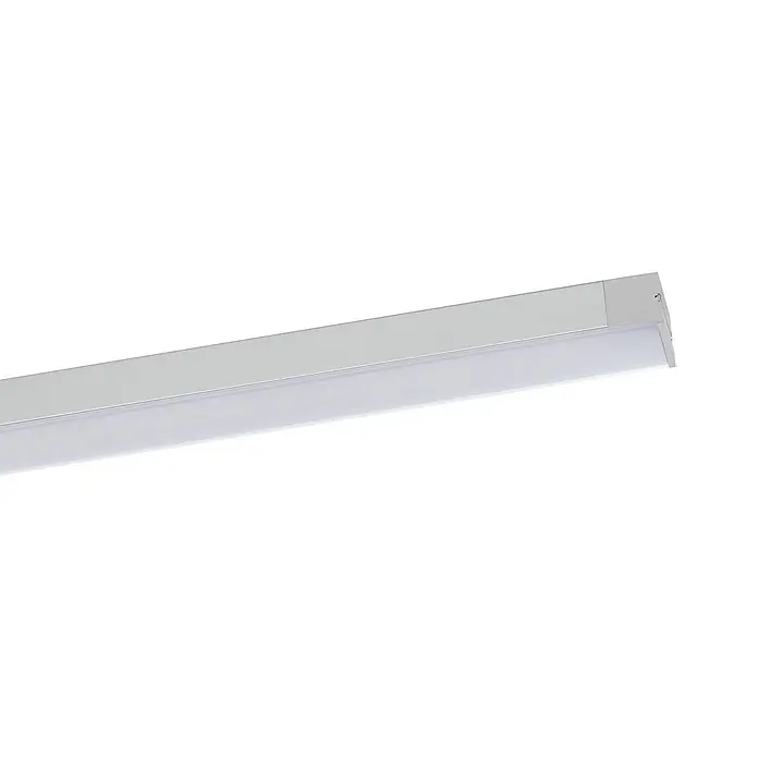 Prios LED-Unterbauleuchte Esbena - L x B x H: 40 x 2 x 1,2 cm - Schlanke, lineare LED-Leuchte mit silberfarbenem Aluminiumgehäuse und matter Diffusorabdeckung.