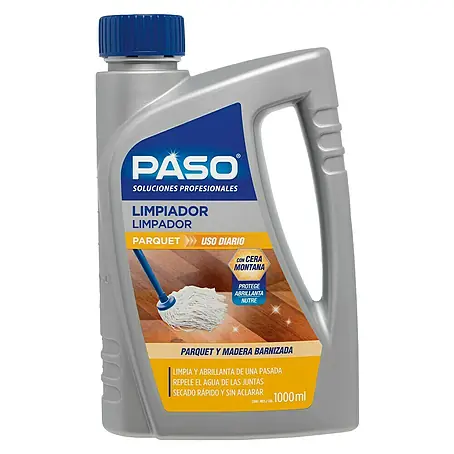 Paso  Limpiador Parquet y Madera Barnizada