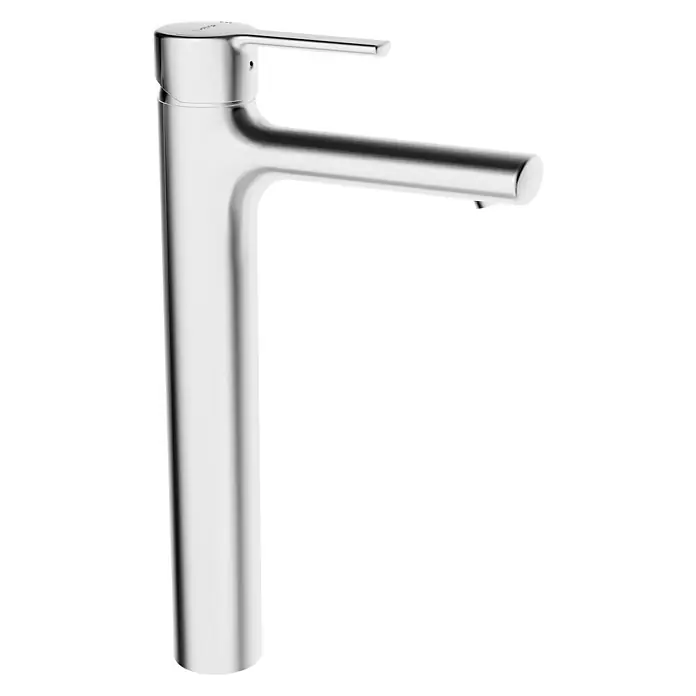 Hansa Ronda Waschtischarmatur - Chrom, Glänzend - Elegante Chrom-Waschtischarmatur mit schlankem, hohem Auslauf und modernem Design für das Badezimmer.
