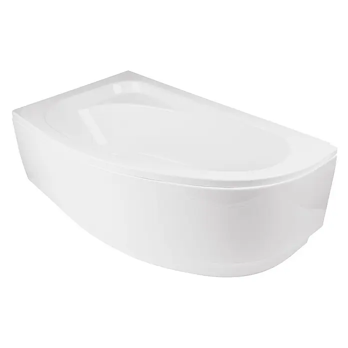 Bad Land Eckbadewanne - L x B: 150 x 100 cm, Sanitäracryl, Weiß - Weisse Eckbadewanne mit modernem, platzsparendem Design.