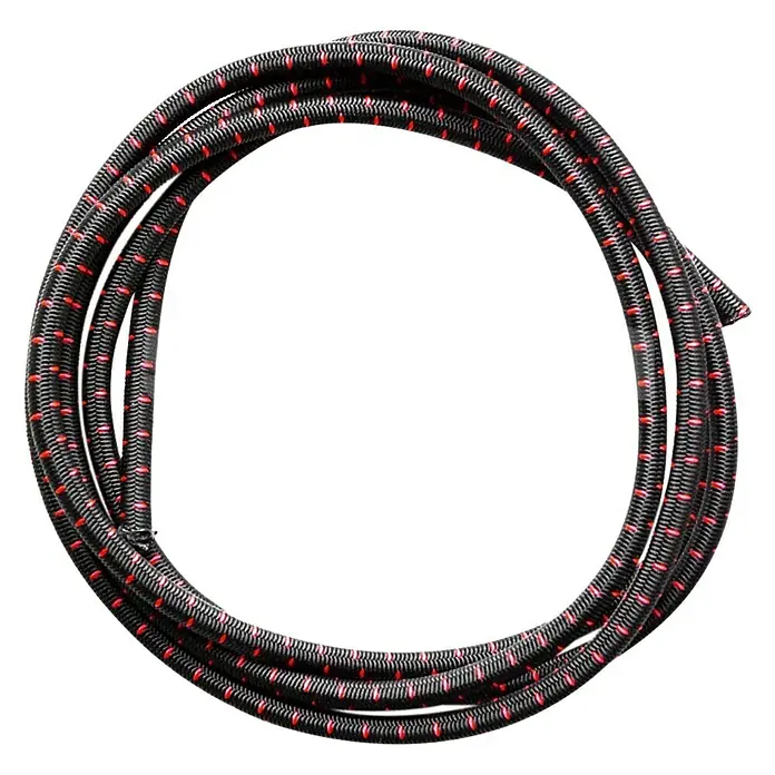Stema Gummiseil Planenschnur für Hochplane - 6 m - Schwarze und rote Schlauchspule.