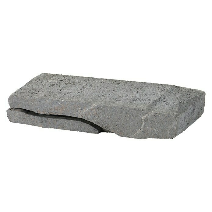 EHL Mauerstein Burgundermauer (Anthrazit, 40 x 18 x 8 cm, Beton)