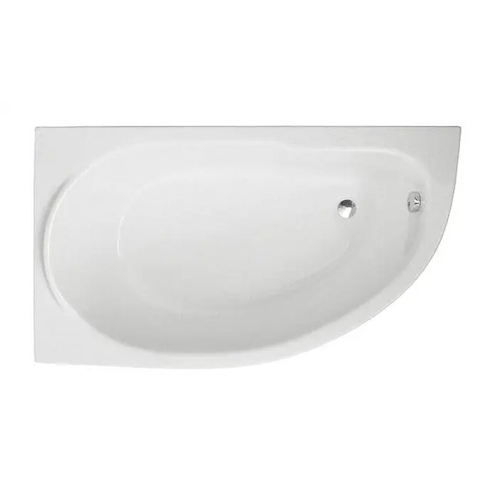 Bad Land Eckbadewanne MIKI Acryl-Eckwanne 145 x 85 cm links Weiß - Sanitäracryl, Weiß - Weiße Eckbadewanne mit integriertem Abfluss und Überlauf. Ideal für platzsparende Bäder.