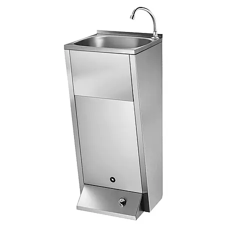 Delabie  Waschbecken Delabie WT SXL bodenst. Hl. D 22 mm re. Edst. 1.4301 satiniert