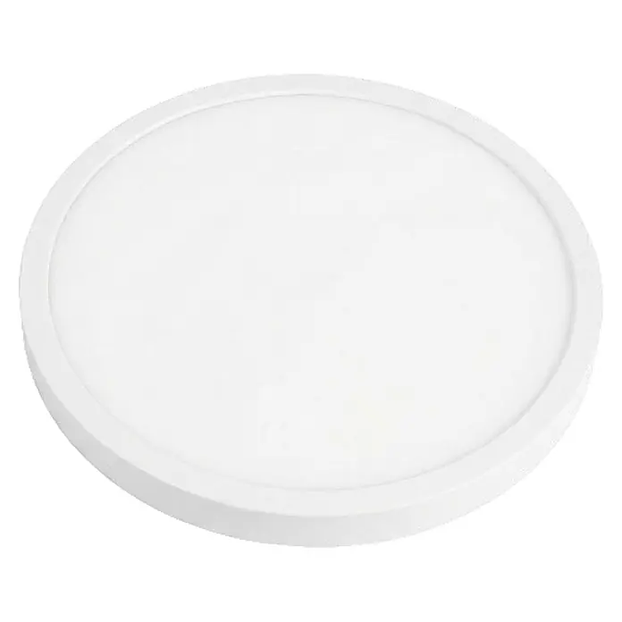 Enovalite LED-Deckenleuchte rund - 18 W, Ø x H: 21,5 x 1,95 cm, Weiß, Weiß, Mehrfarbig - Weiße, runde LED-Panel-Leuchte, flach und bündig montierbar, für gleichmäßige Beleuchtung.