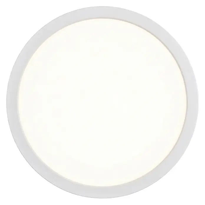 Enovalite LED-Deckenleuchte rund - 18 W, Ø x H: 21,5 x 1,95 cm, Weiß, Weiß, Mehrfarbig - Runde weiße LED-Panel-Leuchte mit schlankem Rahmen, die ein helles, gleichmäßiges Licht abgibt.