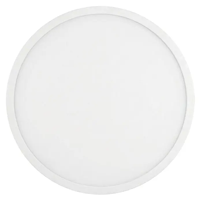 Enovalite LED-Deckenleuchte rund - 24 W, Ø x H: 29 x 1,95 cm, Weiß, Weiß, Mehrfarbig - Runde, weiße, flache LED-Panel-Leuchte mit schmalem Rand.