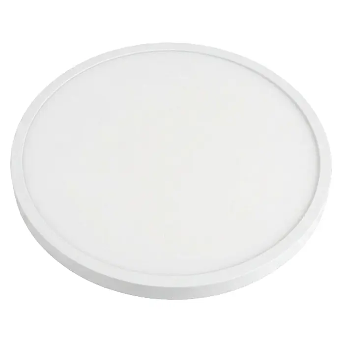 Enovalite LED-Deckenleuchte rund - 24 W, Ø x H: 29 x 1,95 cm, Weiß, Weiß, Mehrfarbig - Weißes, rundes LED-Panel mit diffuser Oberfläche.