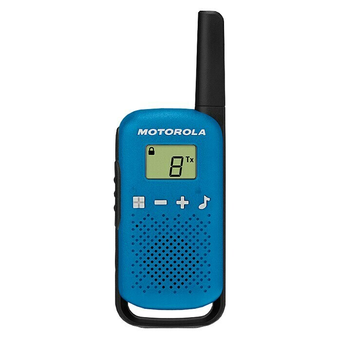 Motorola Solutions Walkie Talkie Talkabout T42Reichweite ca.: 4 km, Blau/Schwarz Detail Shot