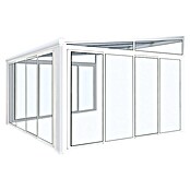 Wismar-NFI Wintergarten (L x T: 400 x 300 cm, Polycarbonat, Weiß, Milchig Weiß)