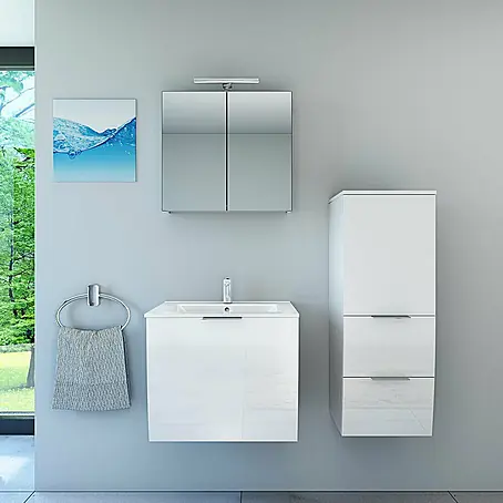 AcquaVapore  Badmöbel-Set Fertigdusche Gently-1-B060-V2-R-F01