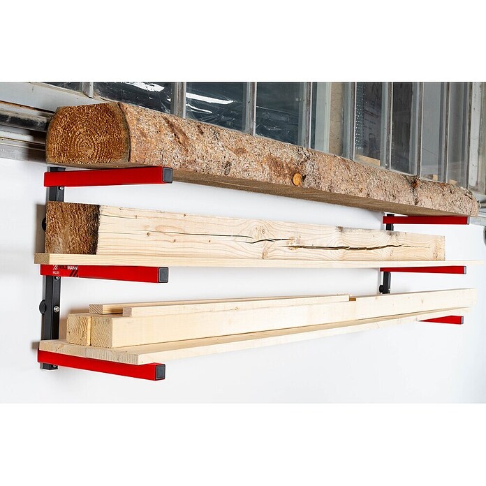 Holzmann Metallregal HLR1 (L x H: 29,5 x 43 cm, Metall) | BAUHAUS
