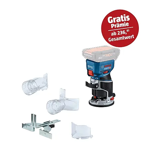 Bosch Professional AMPShare 18V Akku-Kantenfräser GKF 18V-8 PRO SOLO