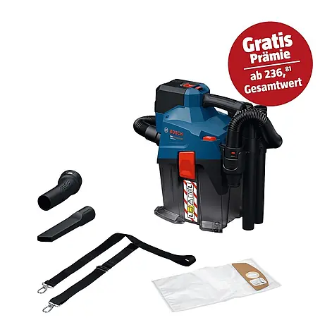 Bosch Professional AMPShare 18V Akku-Staubsauger GAS 18V-6 LS