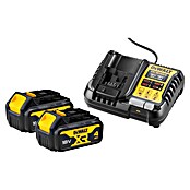 DeWalt XR 18V Batería y cargador DCB1104M2-QW (18 V, 2 baterías, 4 Ah) | BAUHAUS