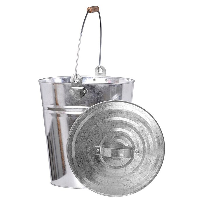 Ascheeimer (14 l, Verzinkt, Deckel) | BAUHAUS