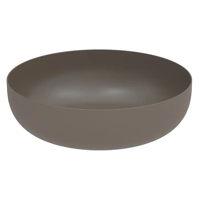 Bette Waschtisch - 400 x 400 cm - Matte graubraune tiefe Schale.