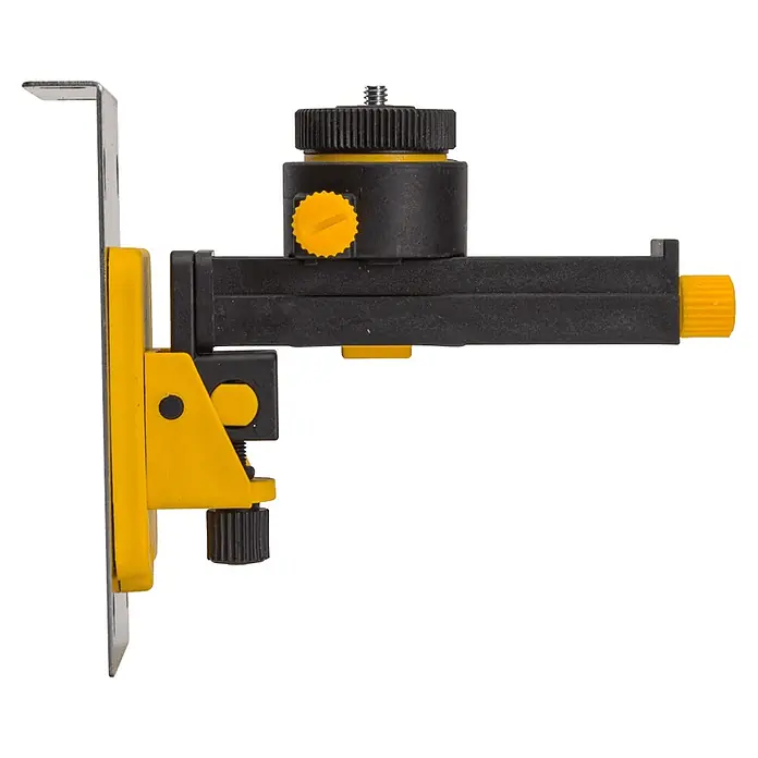 Vito Nivel láser VINL4D16L60 - Zona de trabajo máx.: 60 m - Soporte ajustable de plástico negro y amarillo con tornillo de trípode y placa de fijación vertical.