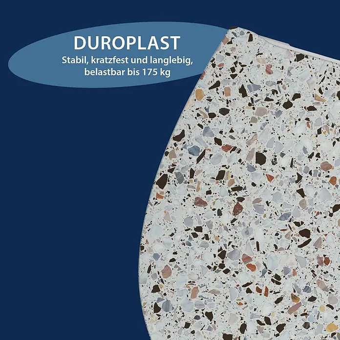 Poseidon WC-Sitz Maremma - Duroplast, Maremma, Mit Absenkautomatik - Duroplast-Oberfläche in Terrazzo-Design; stabil, kratzfest, langlebig, belastbar bis 175 kg.
