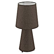 Eglo Tischleuchte Carpara (2 x 12 W, Braun, Höhe: 47 cm)
