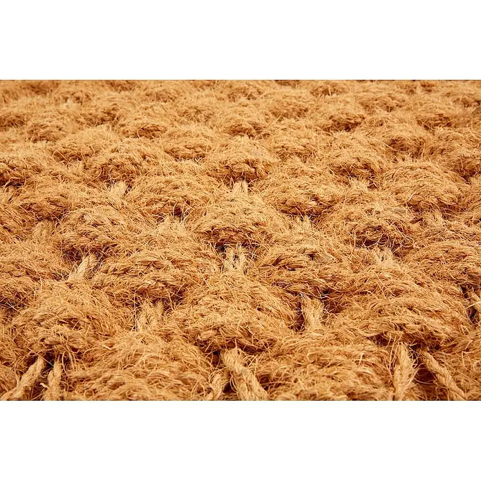 Fußmatte Nature Classic - 75 x 45 cm, Natur, Material Nutzschicht: 100 % Kokos, Karo - Strukturierte braune Kokosfasermatte.