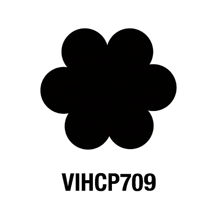 Artemio Perforadora Jumbo - Flor, 7,62 x 7,6 cm - Logotipo negro de Spyder con el texto "VIHCP709" debajo, ideal para ropa y accesorios de deportes de invierno.