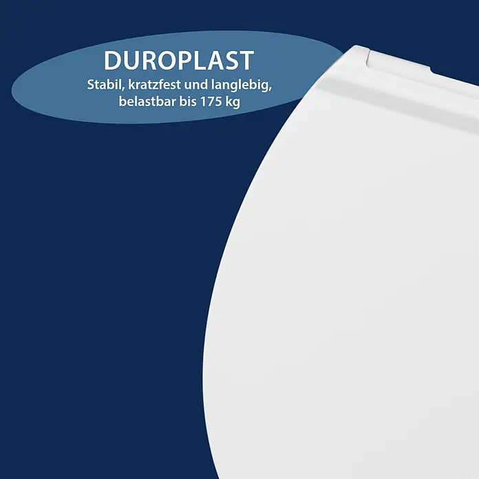 Poseidon WC-Sitz Flat - Duroplast, Wei, Mit Absenkautomatik online kaufen  bei BAUHAUS