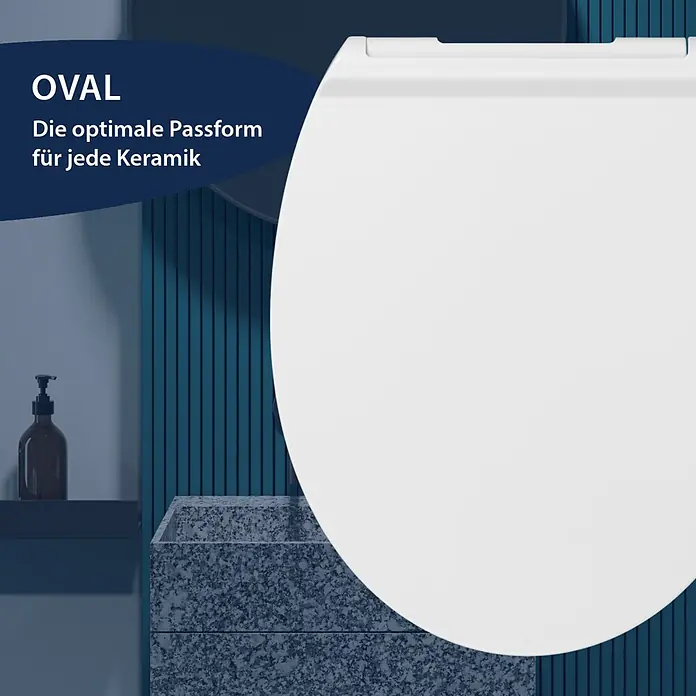 Poseidon WC-Sitz Flat - Duroplast, Wei, Mit Absenkautomatik online kaufen  bei BAUHAUS