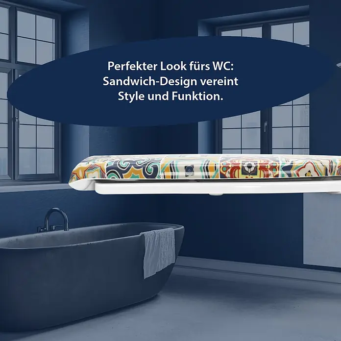 Poseidon WC-Sitz Vintage - Duroplast, Bunt, Mit Absenkautomatik online  kaufen bei BAUHAUS
