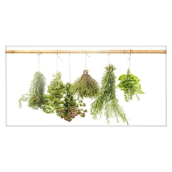 CUCINE Küchenrückwand (Dried Herbs, 80 x 40 cm, Stärke: 6 mm, Einscheibensicherheitsglas (ESG))