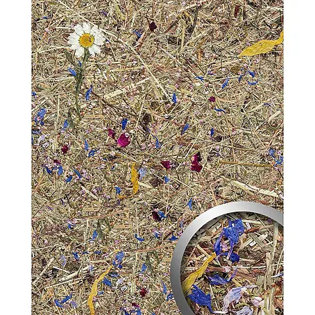 Wallface  Wandpaneel AL-11005 ALPINE POTPOURRI selbstklebend mit Almwiesen-Dekor 4m2