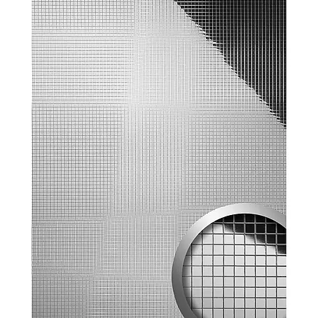 Wallface  Wandpaneel 27377 M-Style Design Platte Wand-paneel Mosaik Dekor silber 0,96 qm