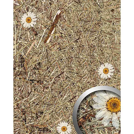 Wallface  Wandpaneel AL-11004 ALPINE WHITE DAISY selbstklebend Almwiesen-Dekor 4 m2