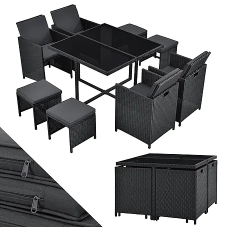 Juskys  Loungemöbel-Set Baracoa
