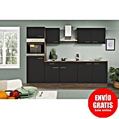 Respekta Cocina modular completa Oliver (Ancho: 270 cm, Negro, Sin electrodomésticos) | BAUHAUS