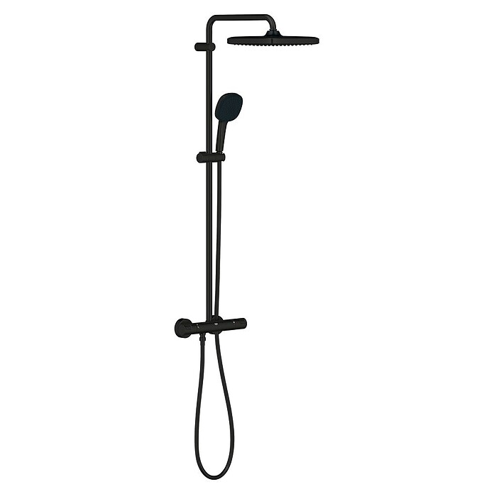 Grohe Vitalio Comfort Douchesysteem 250 (Aantal straalsoorten: 2 st., Zwart) | BAUHAUS
